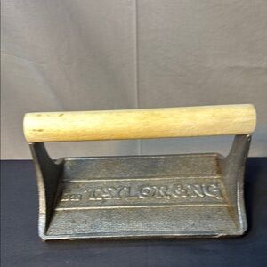 Taylor & Ng Cast Iron Grill Press with Wooden Handle
